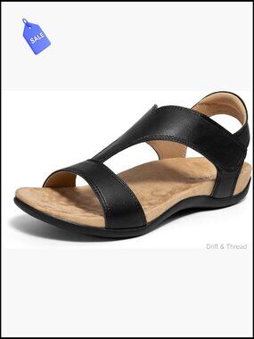Orthopedic Walking Sandals With Arch Support - Comfortable Travel Shoes